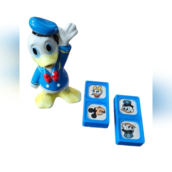 Disney Other - Vintage Disney-Donald Duck 3" Tall Figurine & 6 Vintage Mickey Mou 'Domi…